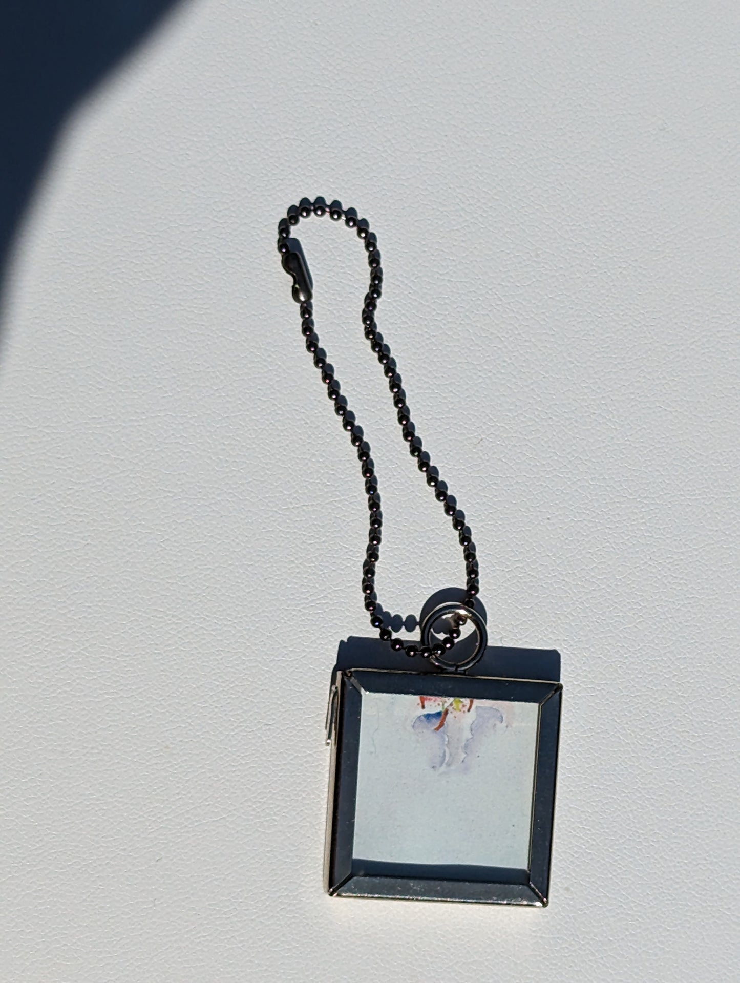 Georgia O'Keeffe Pink and White Lilies Double-sided Pendant Keychain