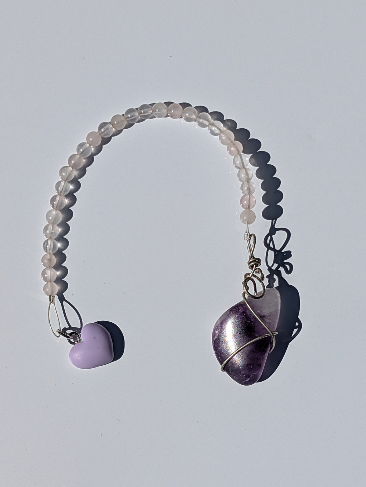 Wire-wrapped Amethyst Pendulum (reiki charged)