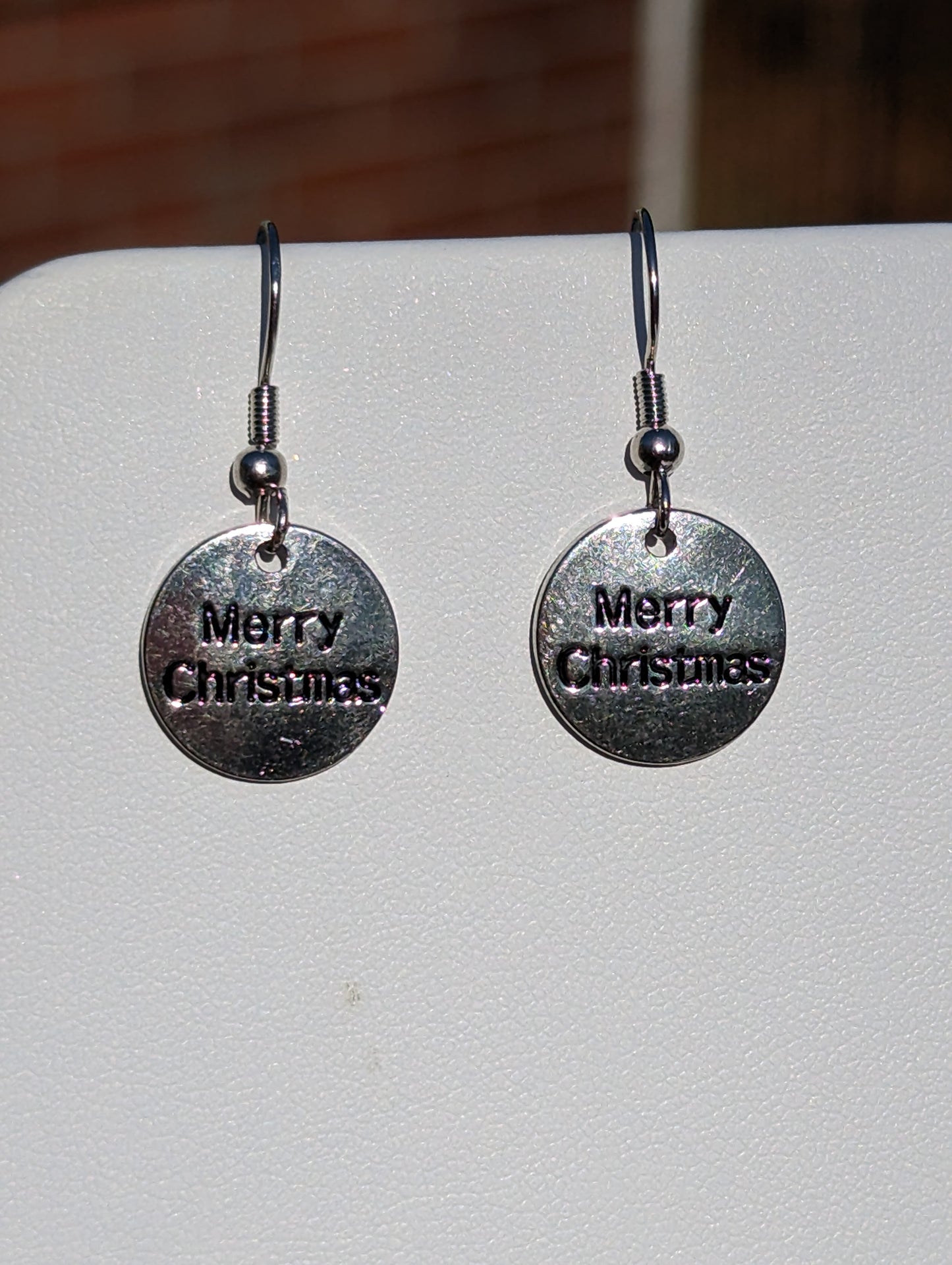 Merry Christmas Charm Earrings