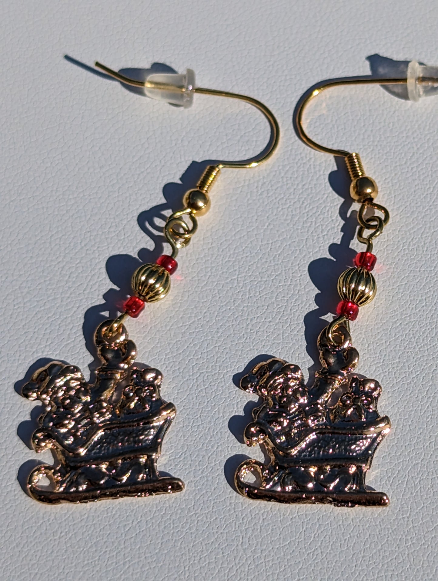 Golden Sleigh Earrings