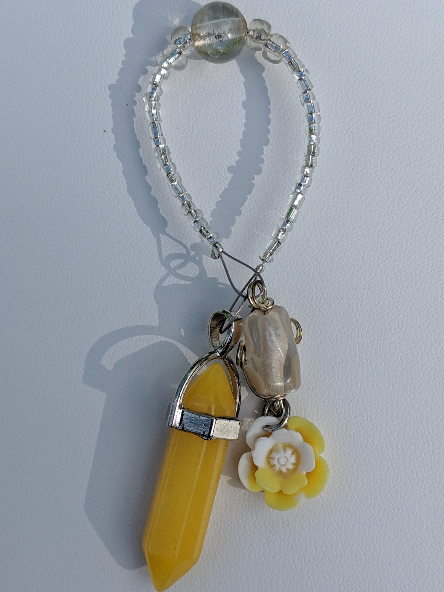 Sunshine Yellow Jade Pendulum (Reiki blessed)