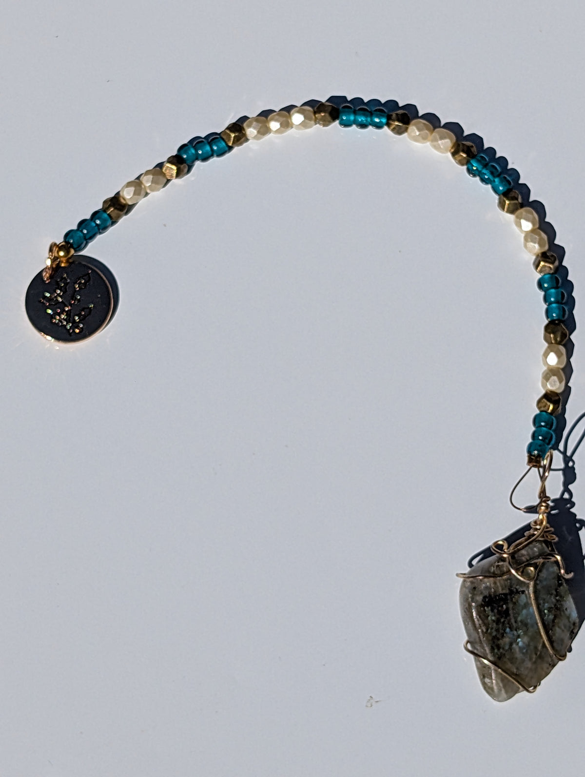 Wire-wrapped Labradorite Pendulum (reiki charged)
