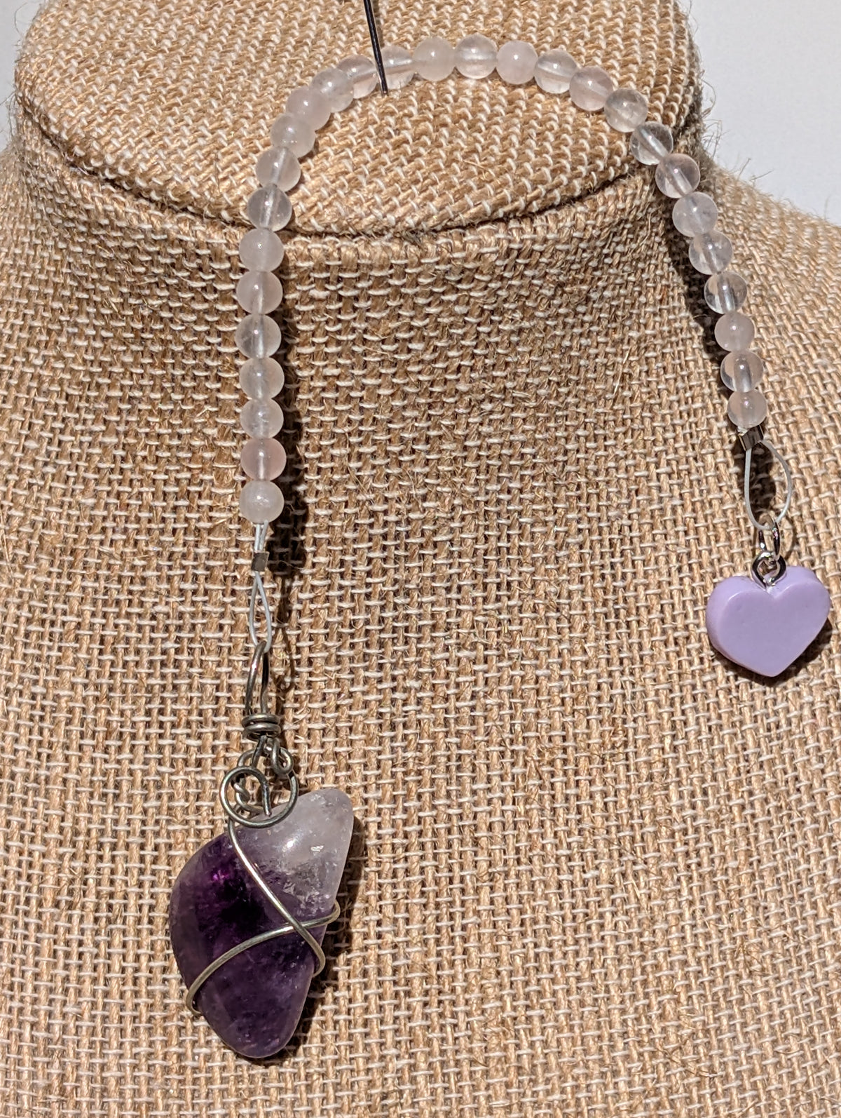 Wire-wrapped Amethyst Pendulum (reiki charged)