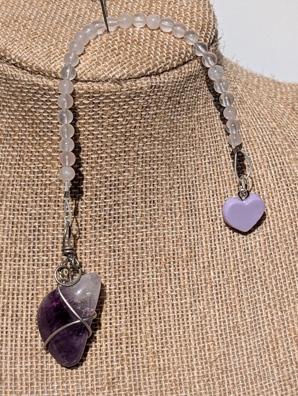 Wire-wrapped Amethyst Pendulum (reiki charged)
