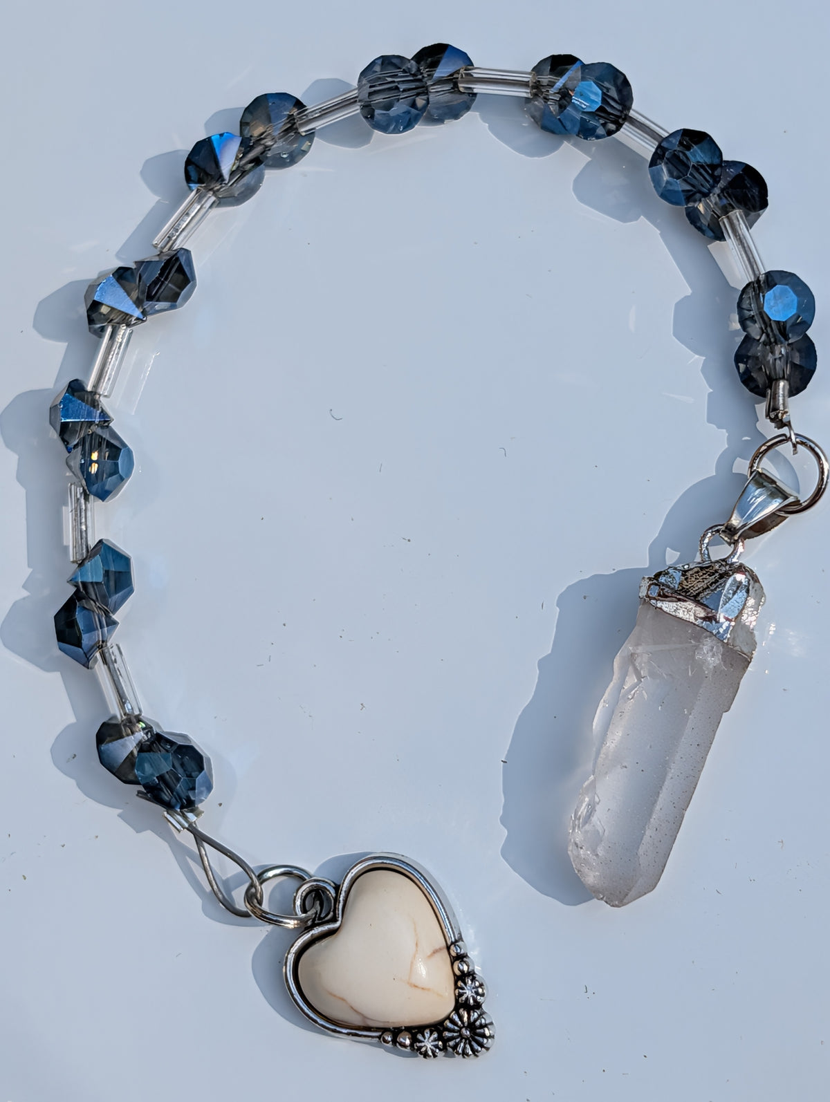 Clear Crystal Quartz Pendulum (reiki blessed)