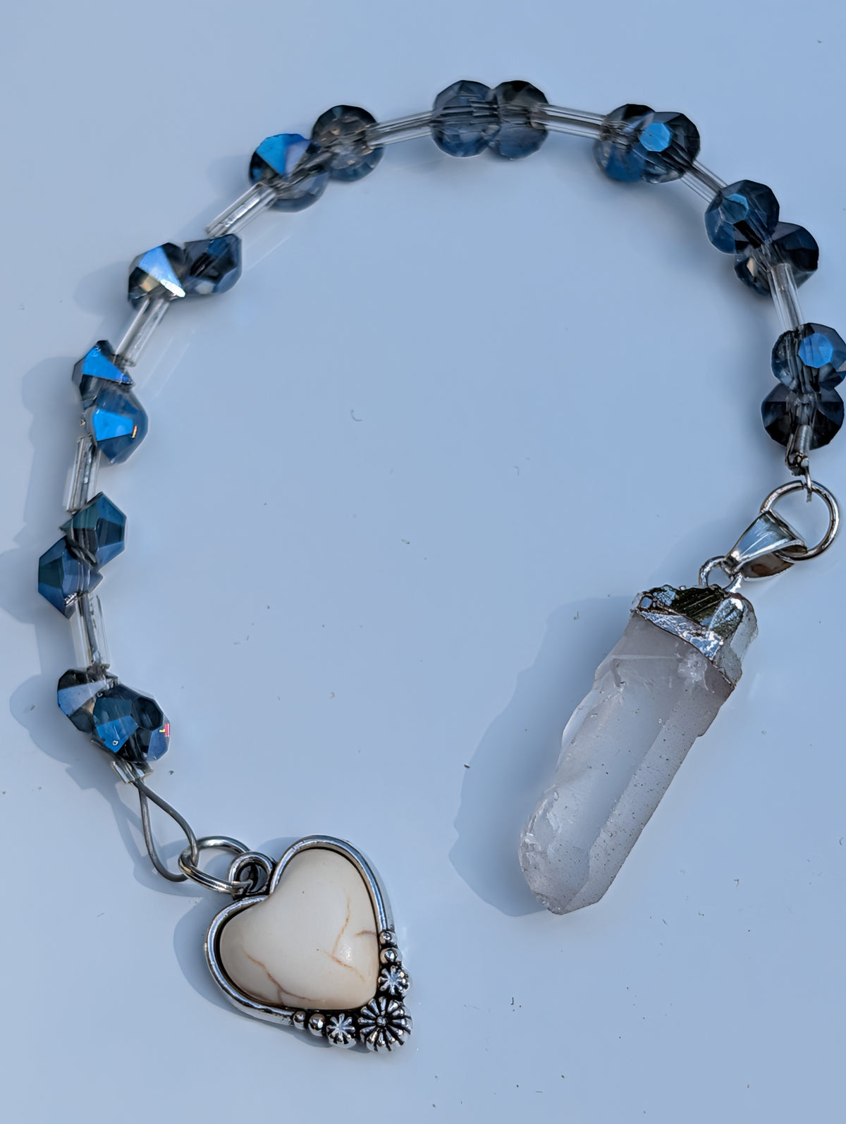 Clear Crystal Quartz Pendulum (reiki blessed)