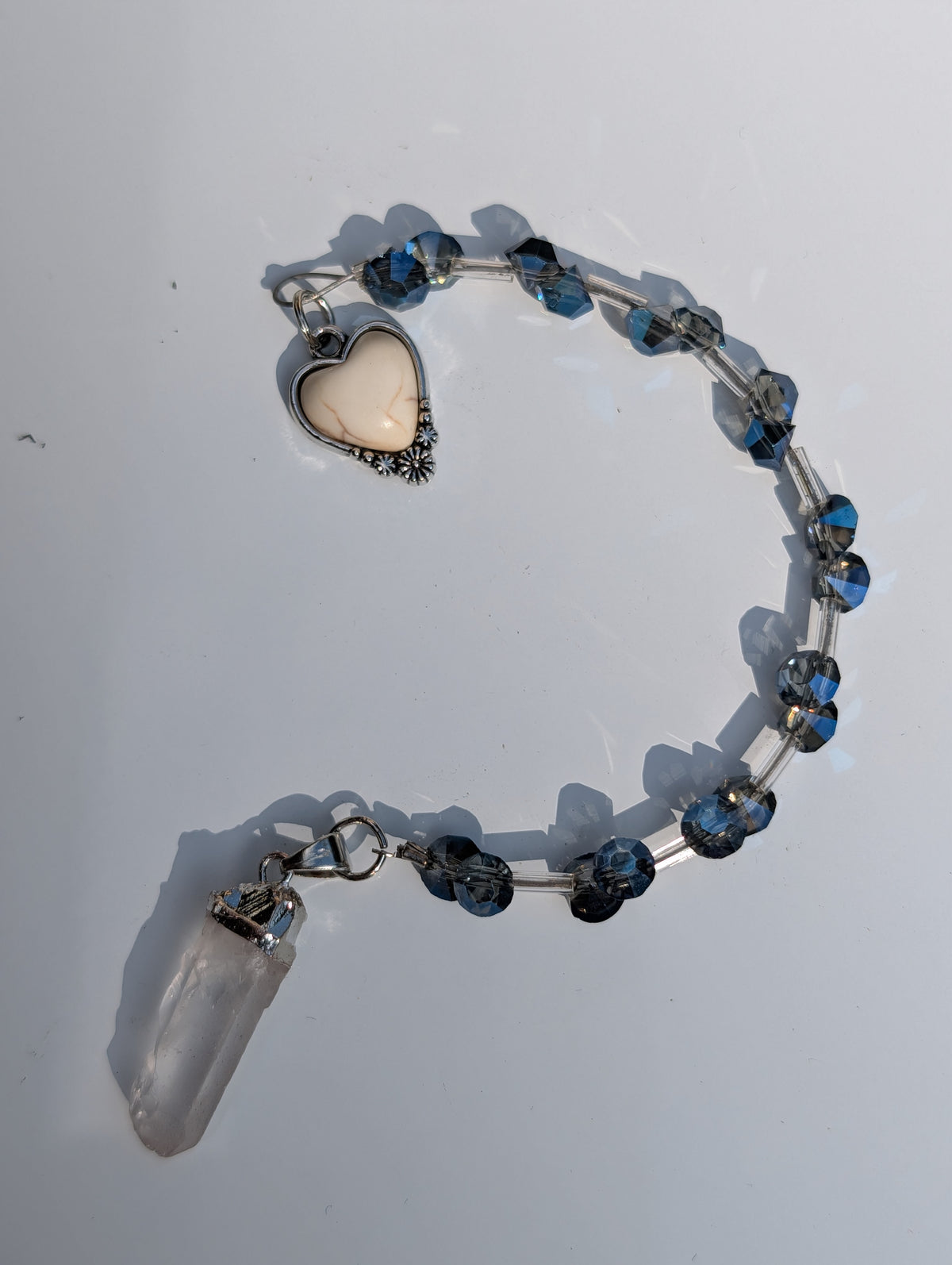 Clear Crystal Quartz Pendulum (reiki blessed)
