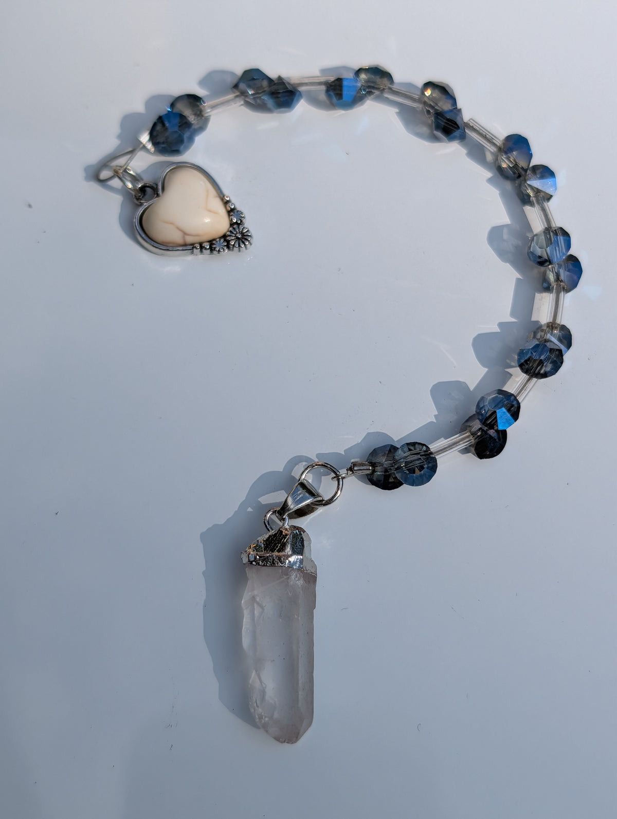 Clear Crystal Quartz Pendulum (reiki blessed)