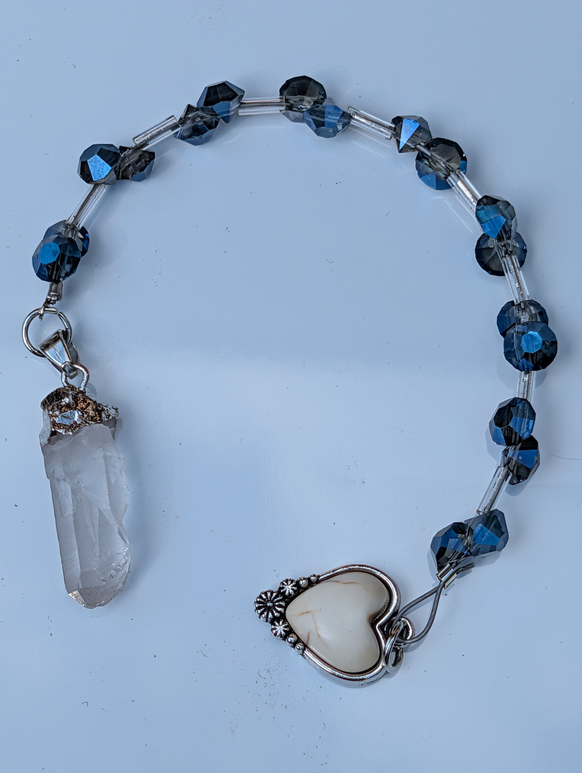 Clear Crystal Quartz Pendulum (reiki blessed)