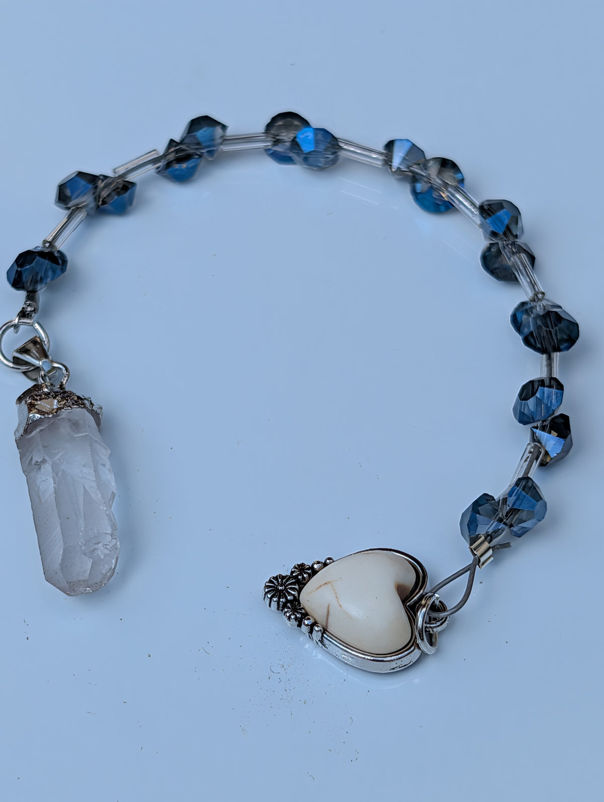 Clear Crystal Quartz Pendulum (reiki blessed)