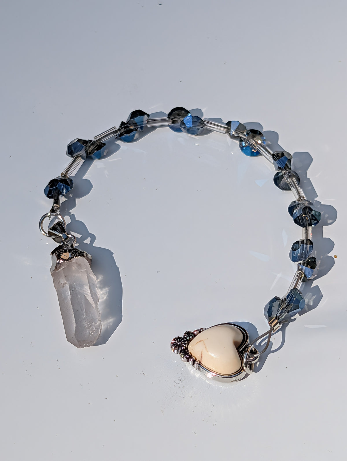 Clear Crystal Quartz Pendulum (reiki blessed)