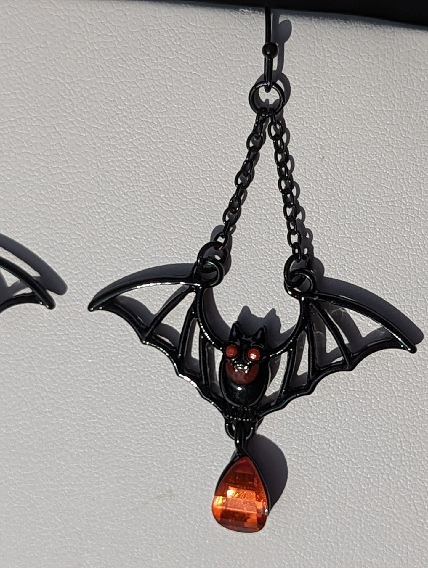 Vampire Bat Dangle Earrings