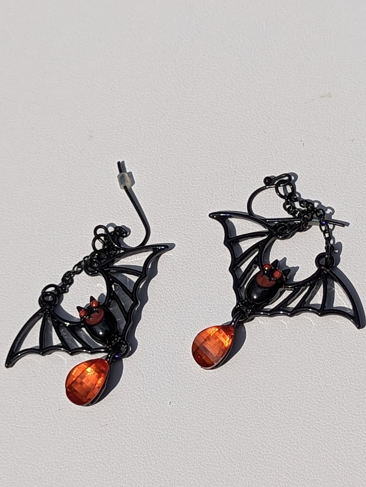 Vampire Bat Dangle Earrings