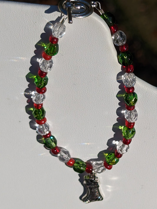 Holiday Stocking and Ornaments Bracelet