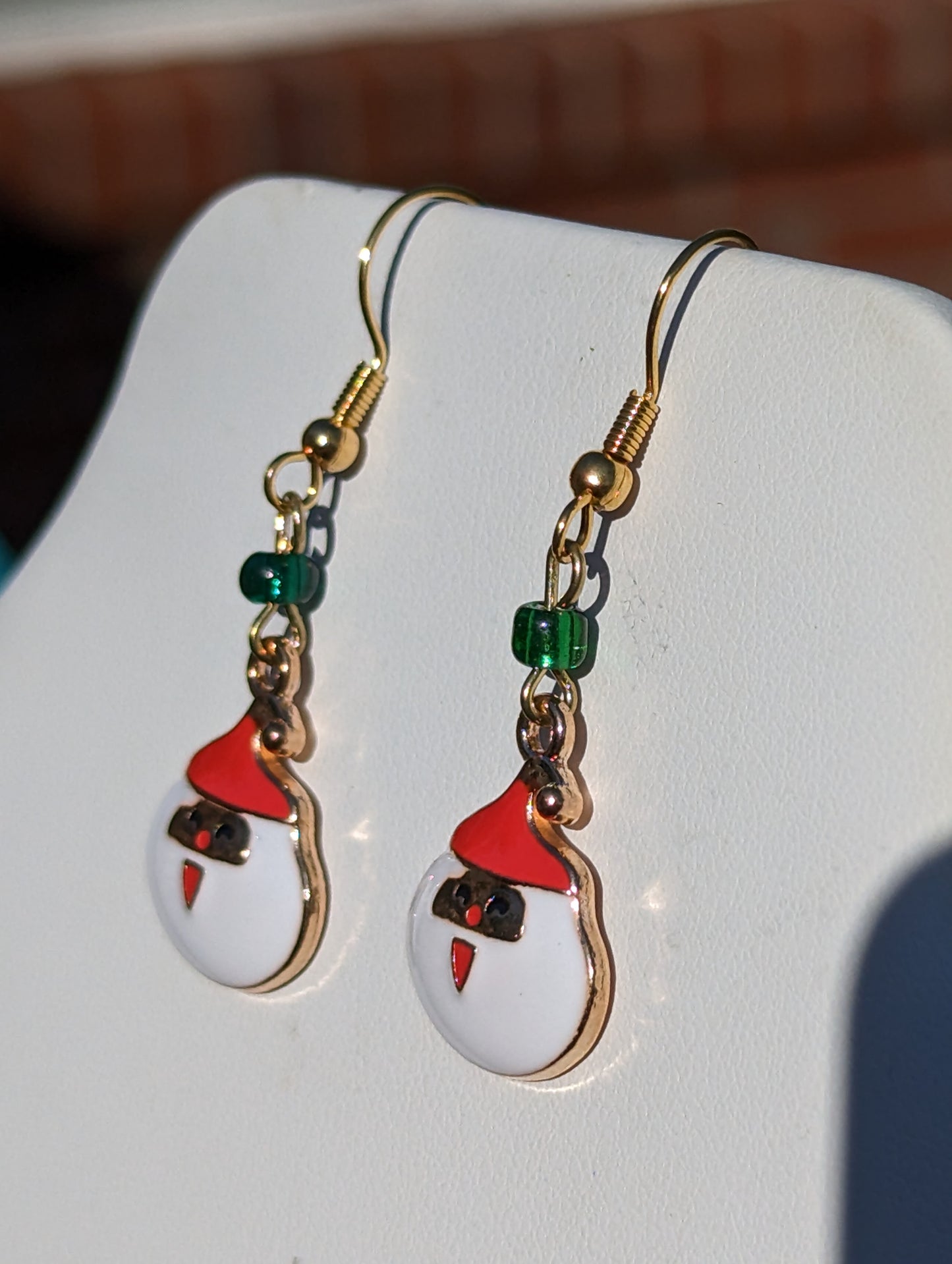 Jolly Santa Earrings