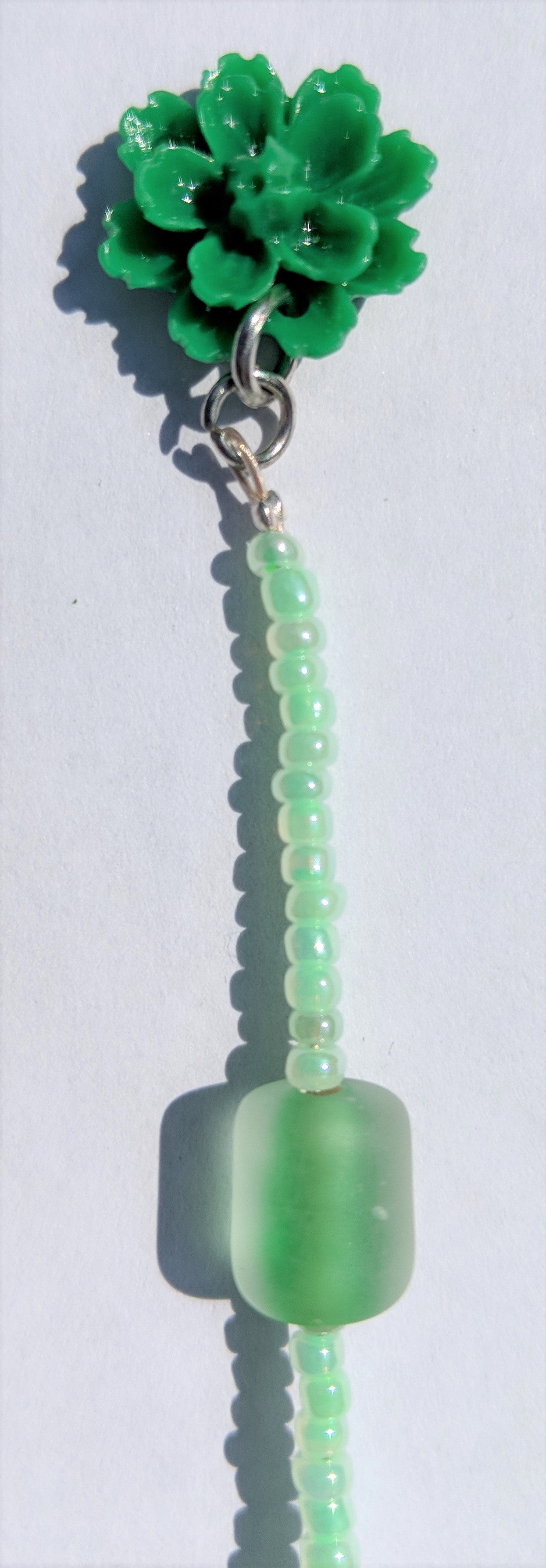 Green Agate Springtime Pendulum (Reiki blessed)