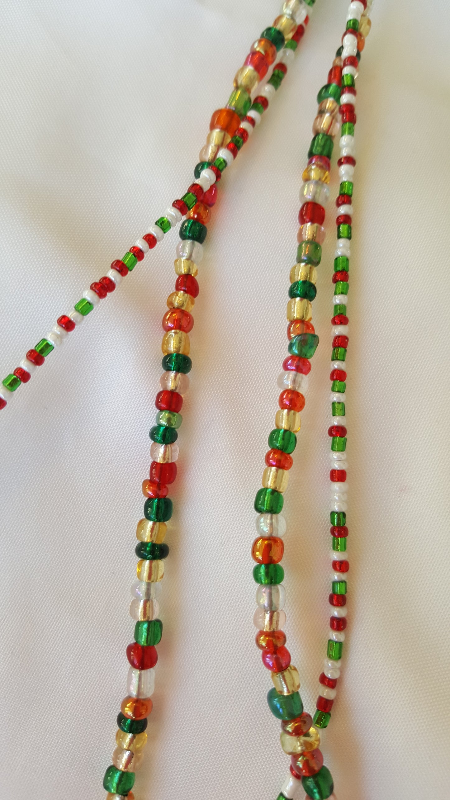 Let It Snow-man Double-strand Beaded Necklace