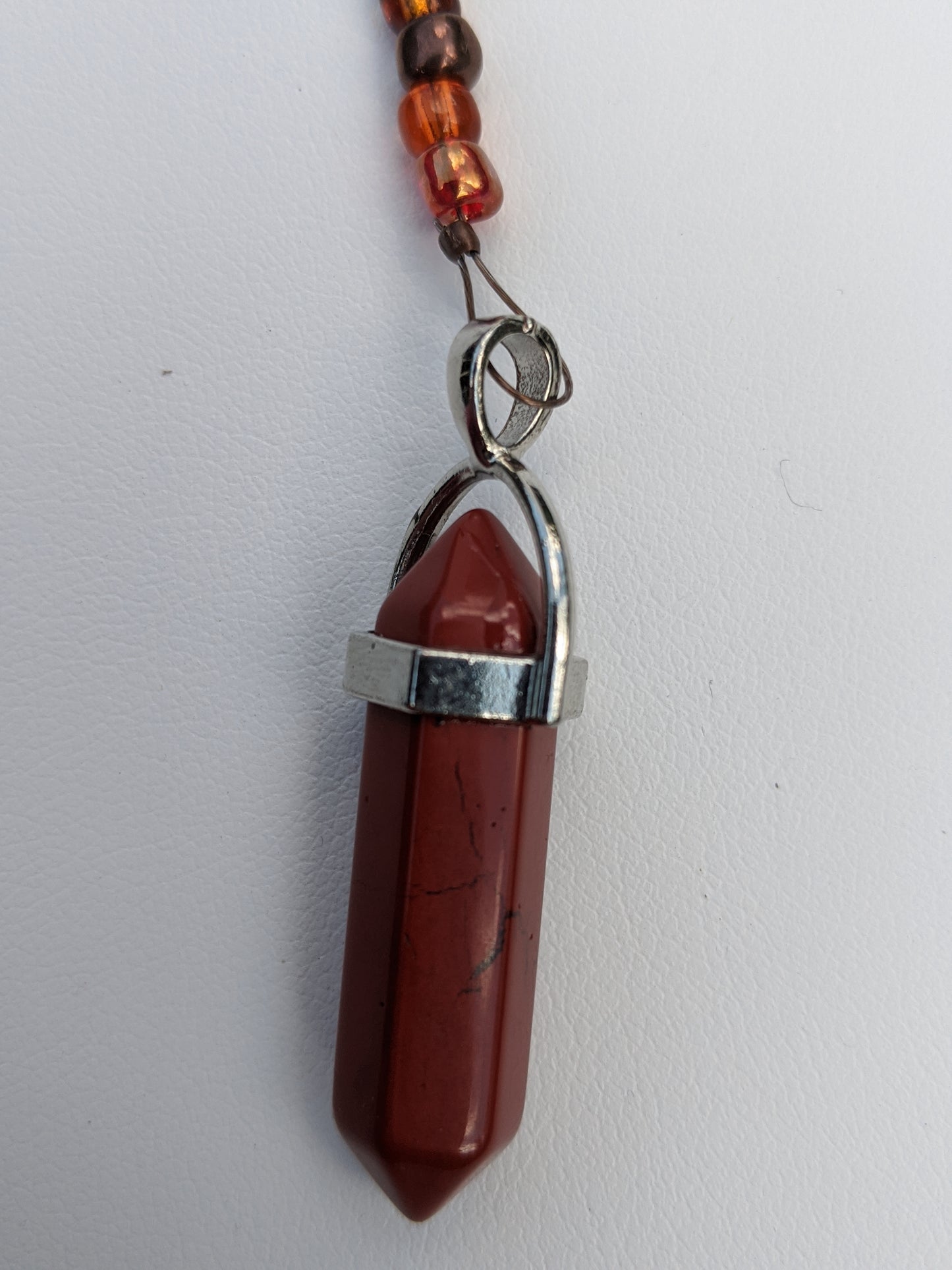 Red Jasper Inspiration Pendulum (Reiki blessed)