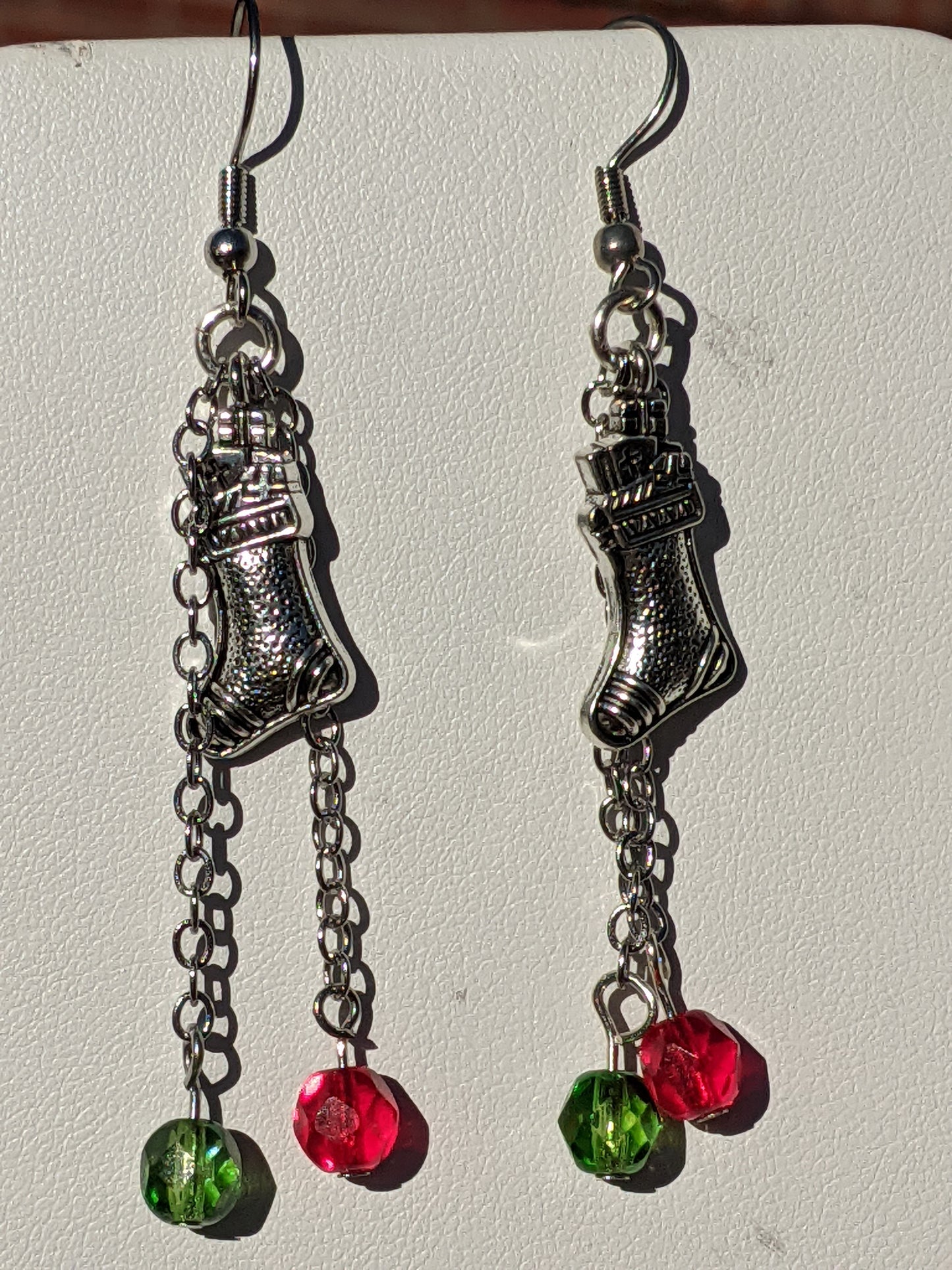 Holiday Stockings and Ornaments Earrings